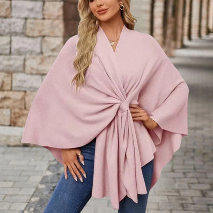 Asela | Layering Draped Statement Warmth Poncho