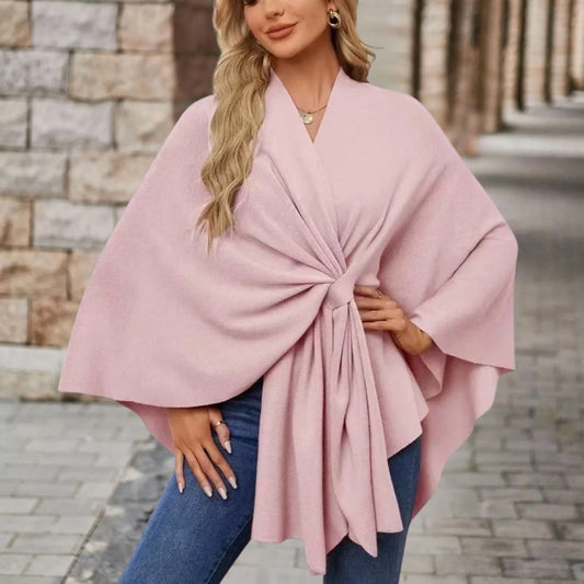 Asela | Layering Draped Statement Warmth Poncho