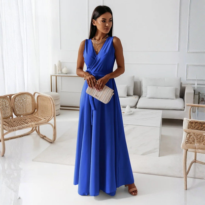 Zaida | Occasion-Ready Wrap Maxi Cut Dress