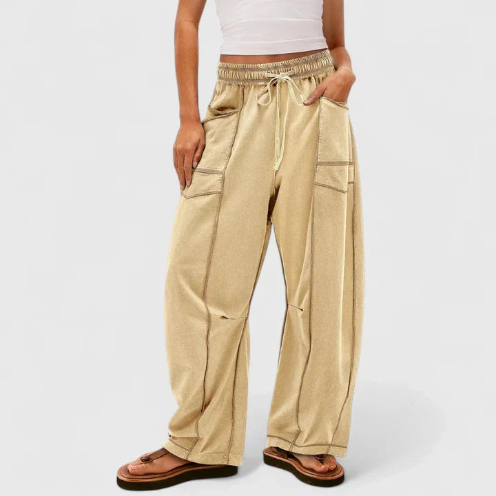 Odila | Travel-Ready Baggy-Leg Silhouette Pants