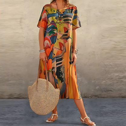 Clotilde | Airy Breathable Floral Craftsmanship Dress