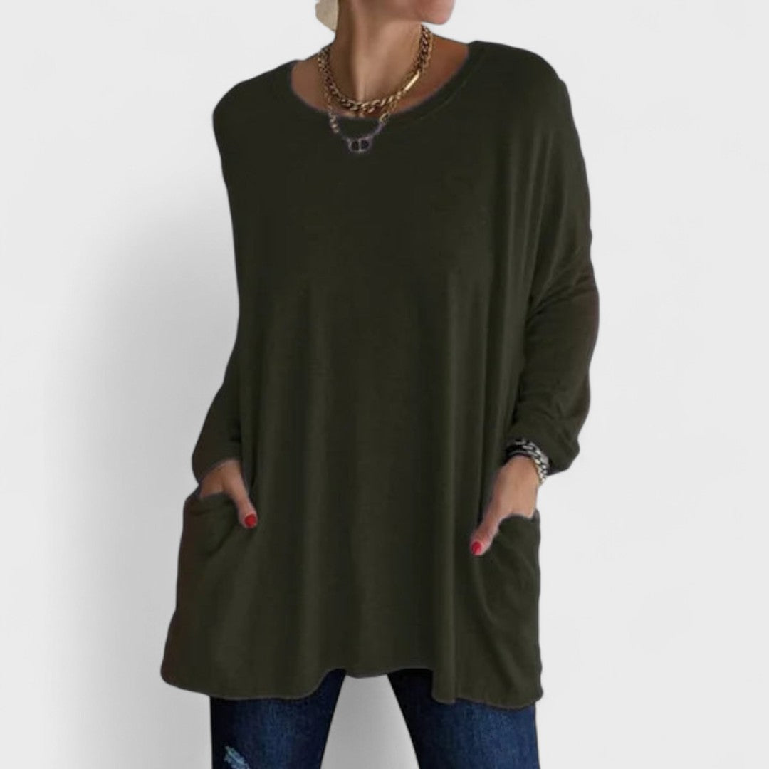 Angeletta | Layering Lightweight Long-Sleeve Style Top