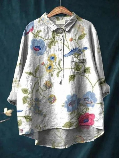 Paulette | Feminine Floral romantic Finish Blouse