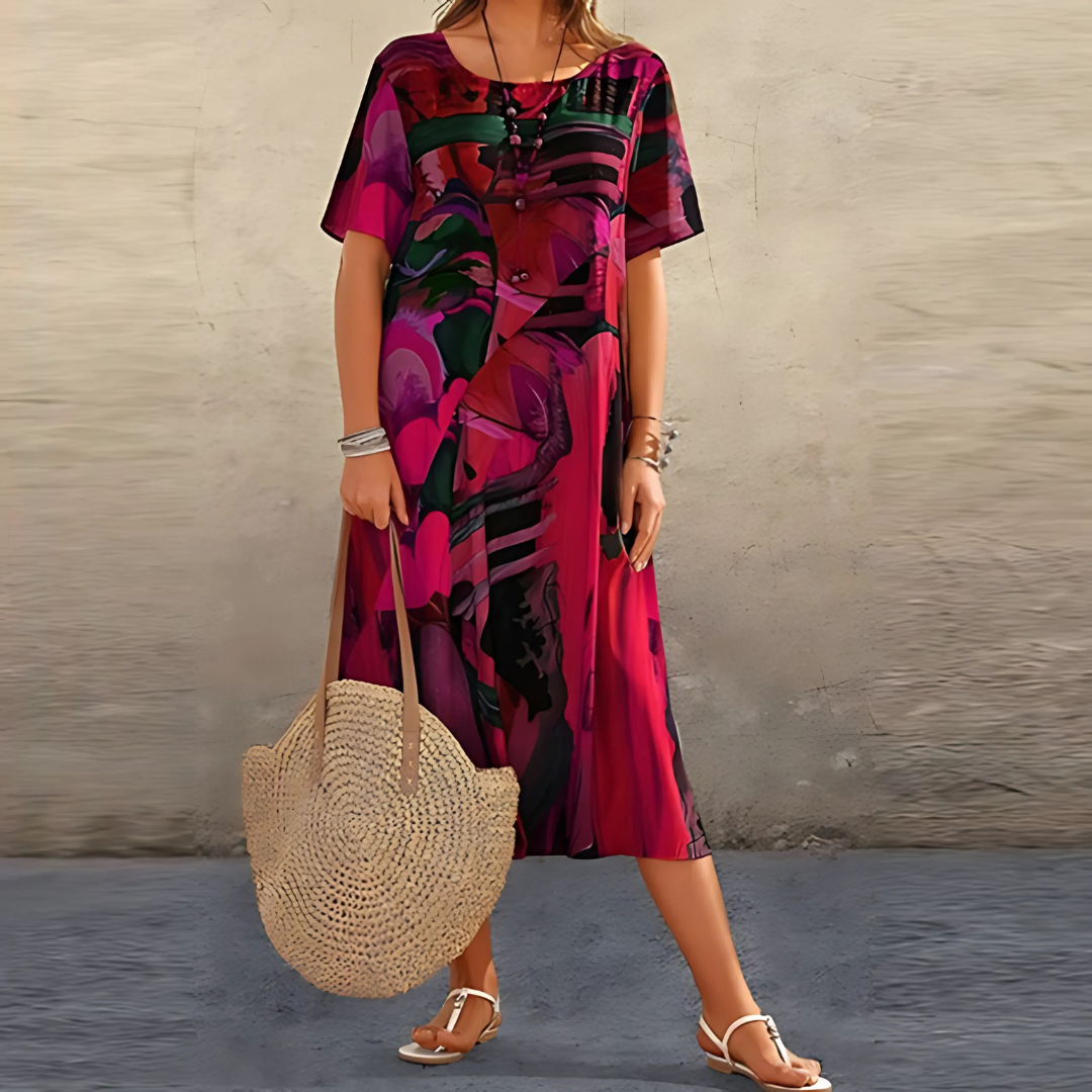 Clotilde | Airy Breathable Floral Craftsmanship Dress