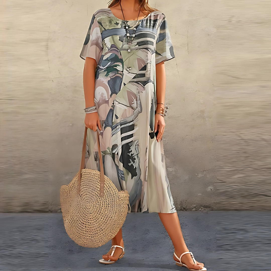 Clotilde | Airy Breathable Floral Craftsmanship Dress