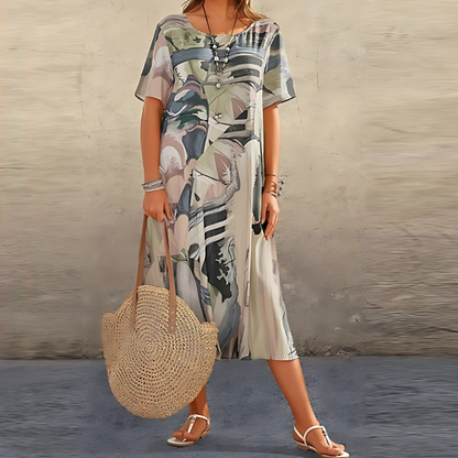 Clotilde | Airy Breathable Floral Craftsmanship Dress