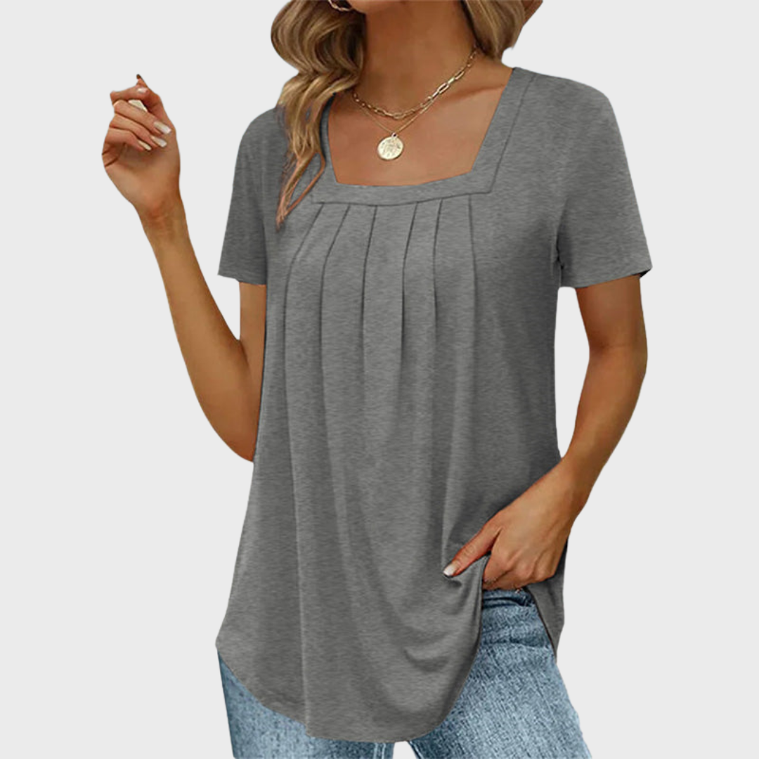Norma(TM) | Polished Summer Square-Neck Style Blouse