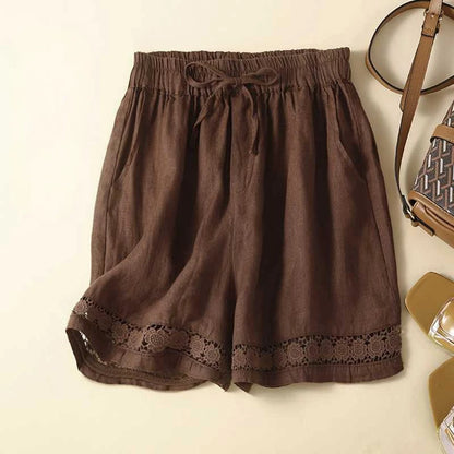 Rica | Embroidered-Hem Shorts