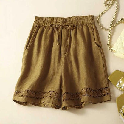 Rica | Embroidered-Hem Shorts