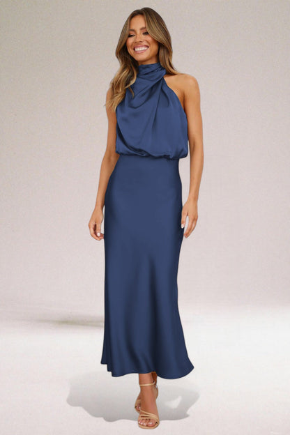 Fausta | Wardrobe-Staple Halter Wedding Sensibility Dress