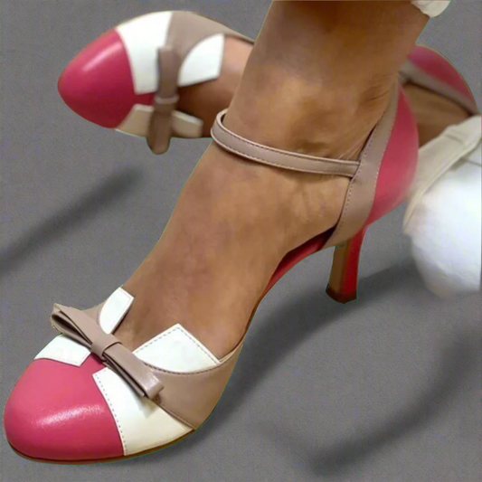 Bianchina | Special-Occasion Bow Strap Poise Heel