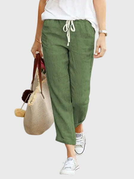 Agatina | All-Day Summer Elastic-Waist Movement Pants