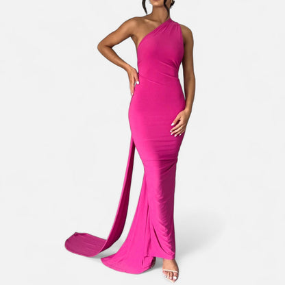 Immacolina | Occasion-Ready Maxi One-Shoulder Shape Dress