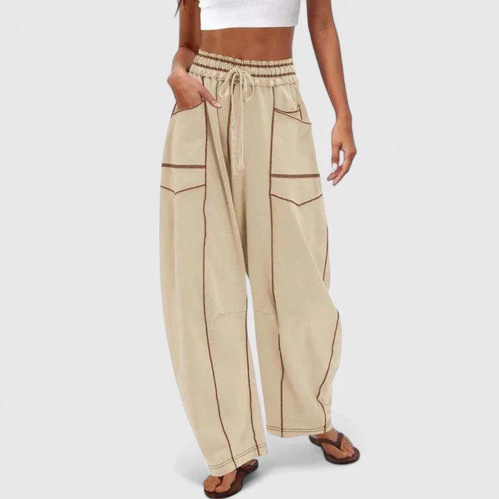Odila | Travel-Ready Baggy-Leg Silhouette Pants
