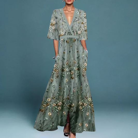 Iolanthe | Brunch Floral Summer Detailing Dress