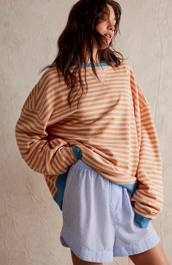 Felicetta | City Striped Crew Warmth Sweater