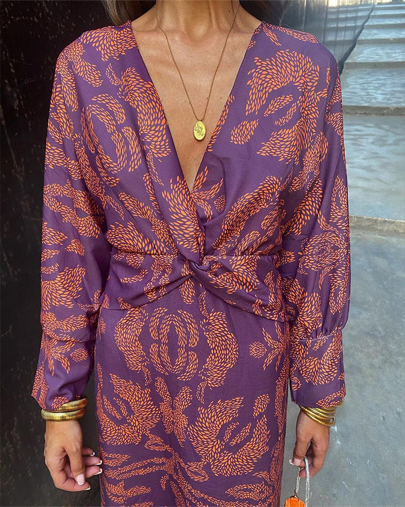 Zara | Sun-Soaked Wrap Maxi Detailing Dress