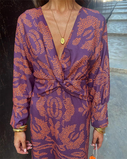 Zara | Sun-Soaked Wrap Maxi Detailing Dress