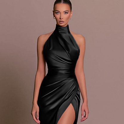 Camryn | Resort Wedding High-Neck Cut Dress