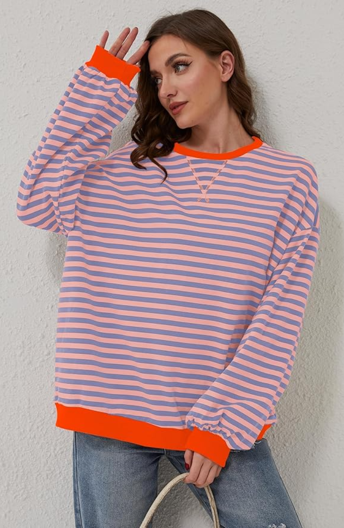 Felicetta | City Striped Crew Warmth Sweater