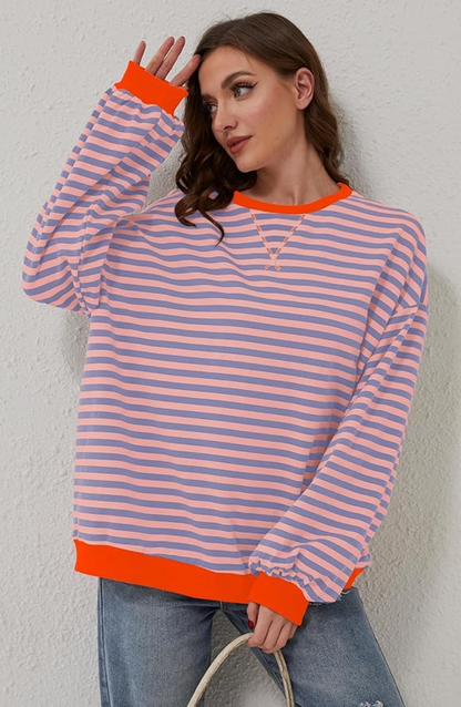 Felicetta | City Striped Crew Warmth Sweater