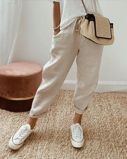LUCY | Airy Breathable Linen Comfort Pants