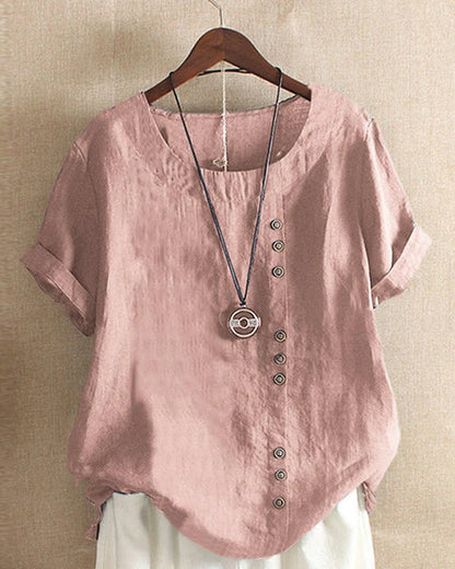 Angiolina | Layering Summer Button Design Blouse