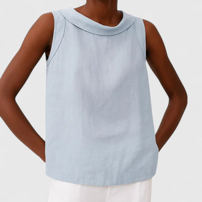 Alesia | Everyday Lightweight Sleeveless Silhouette Top
