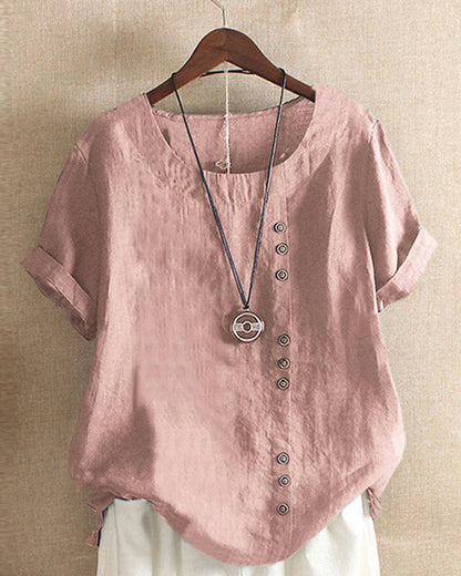 Bertilla | Everyday Short Sleeve Fit Blouse