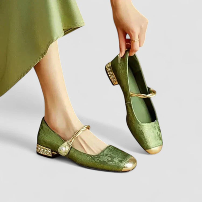 Marziana | Office Summer Strap Comfort Heel
