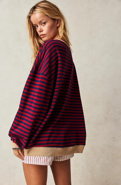 Felicetta | City Striped Crew Warmth Sweater