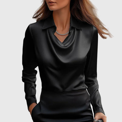 Bianca | Effortless Pleated Lightweight Fit Blouse