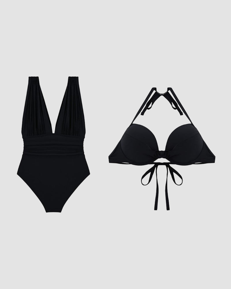 Barbara | Resort V-Neck Shaping Support Swimsuit