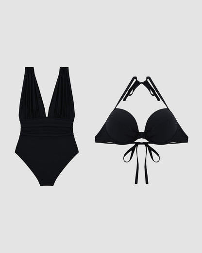 Barbara | Resort V-Neck Shaping Support Swimsuit