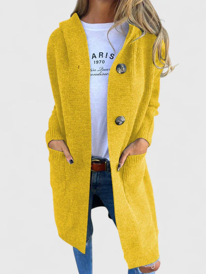 Almafiora | Transitional Wrap-Style Longline Warmth Cardigan