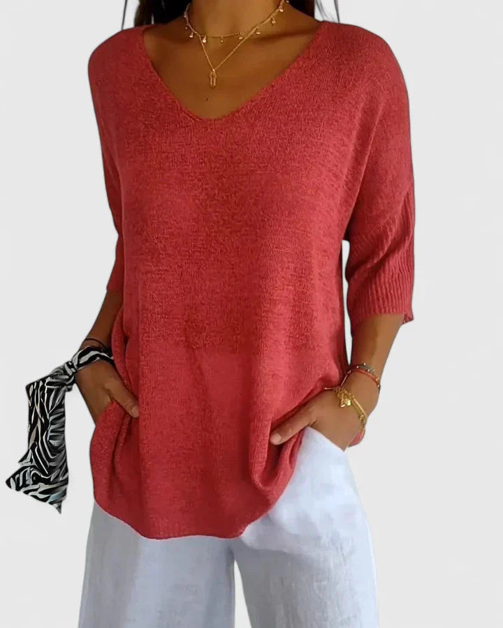 Angioletta | Wardrobe-Staple Breathable Lightweight Style Top