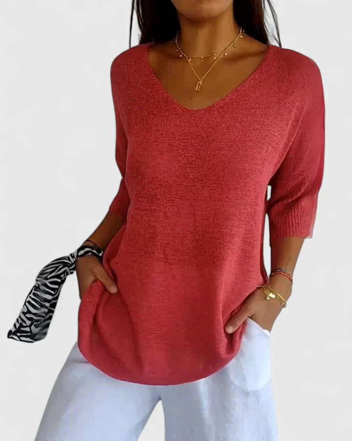 Angioletta | Wardrobe-Staple Breathable Lightweight Style Top