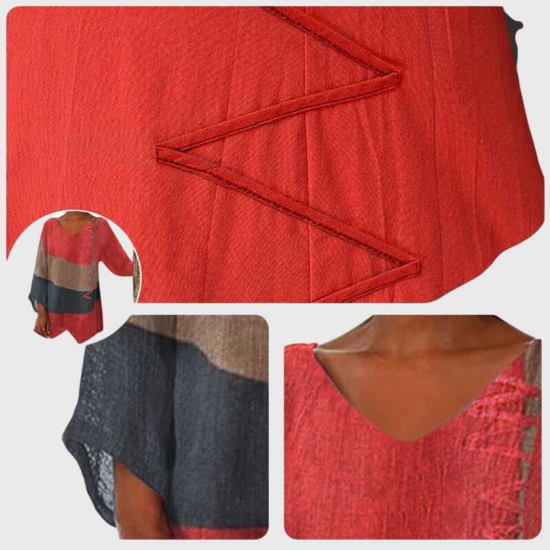 Ampelia | Warm-Weather V-Neck Work Drape Top