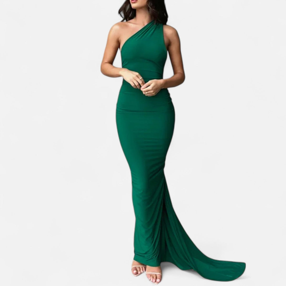 Immacolina | Occasion-Ready Maxi One-Shoulder Shape Dress
