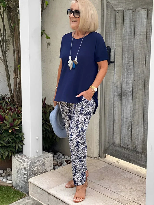 Vittoria | Matching Breathable Wide-Leg Comfort Set