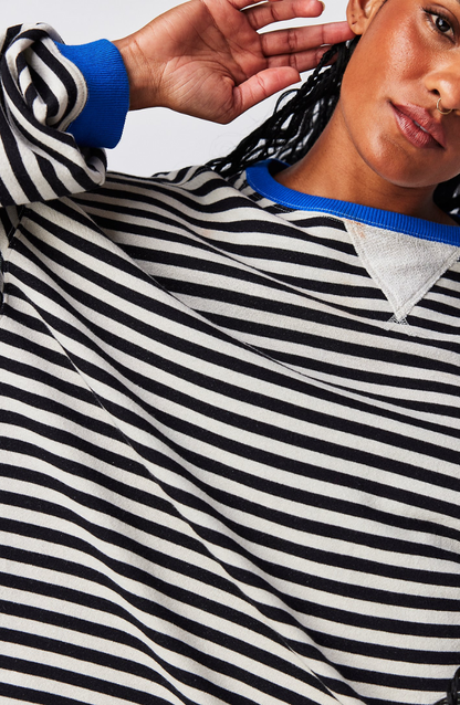 Felicetta | City Striped Crew Warmth Sweater