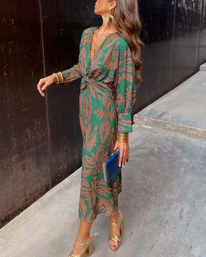 Zara | Sun-Soaked Wrap Maxi Detailing Dress
