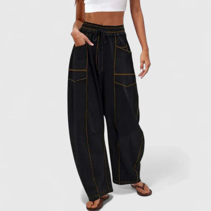 Odila | Travel-Ready Baggy-Leg Silhouette Pants