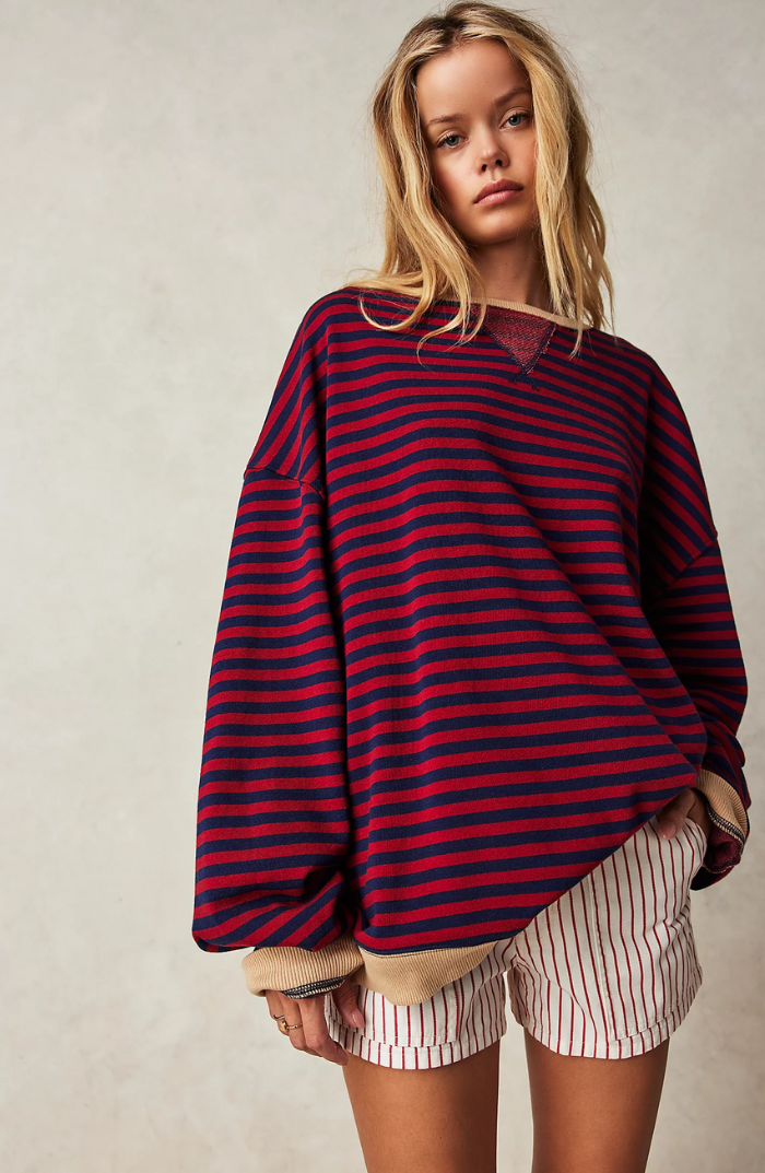 Felicetta | City Striped Crew Warmth Sweater