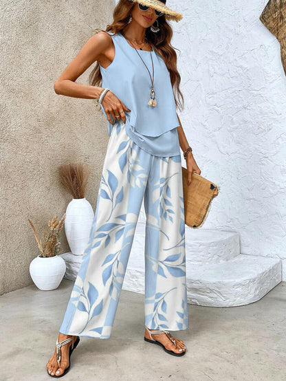 Anastasina | Coordinated Breathable Wide-Leg Comfort Set