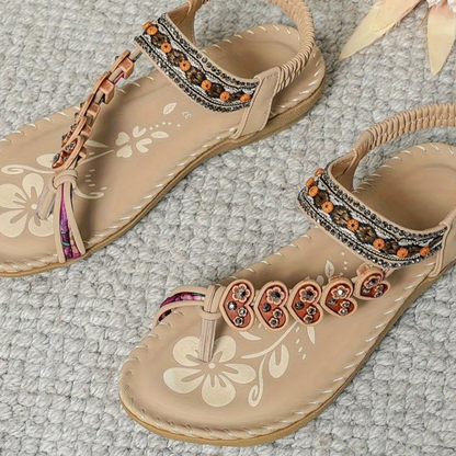 Sara | Beach-Ready Breathable Boho Grip Sandal