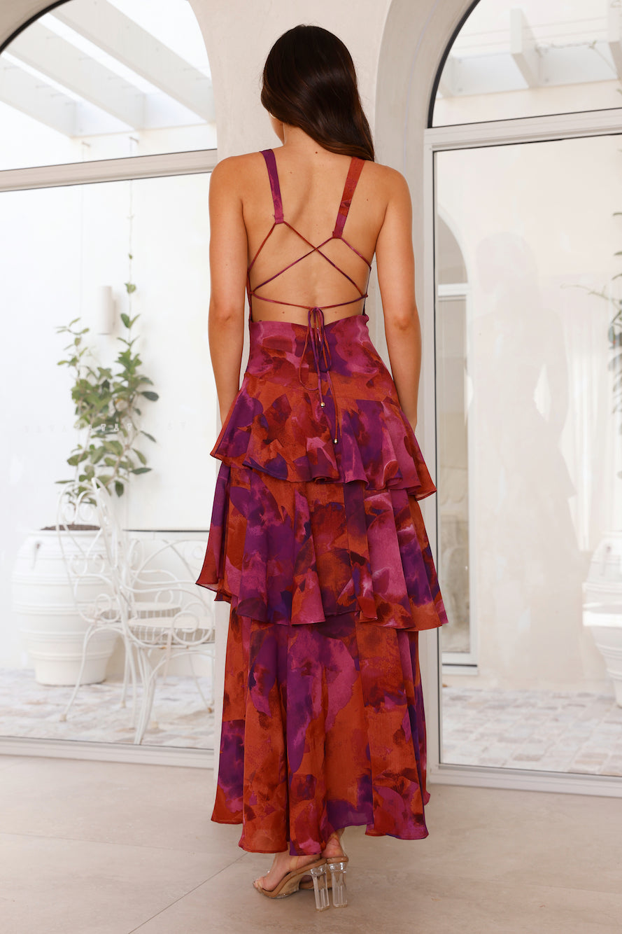 Carolina | Weekend Floral Tiered Drape Dress