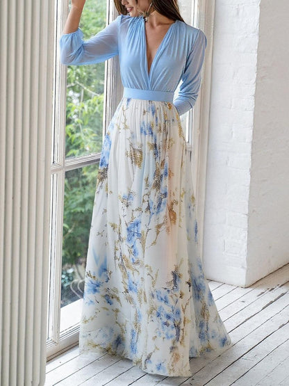 Natalina | Feminine Vibrant Maxi Finish Dress