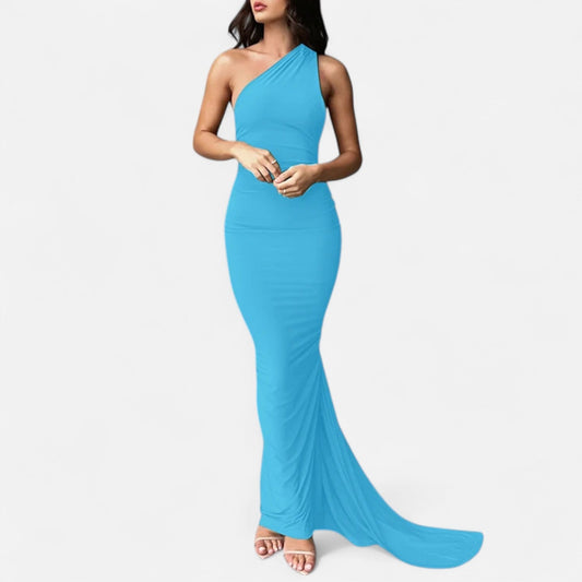 Immacolina | Occasion-Ready Maxi One-Shoulder Shape Dress
