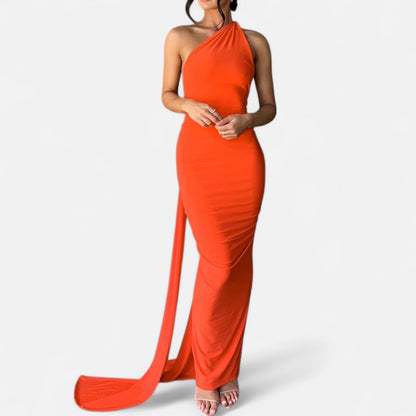 Immacolina | Occasion-Ready Maxi One-Shoulder Shape Dress
